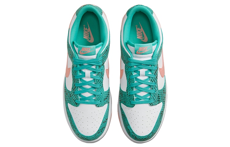 Nike Dunk Low "Snakeskin" White Green — фото 9
