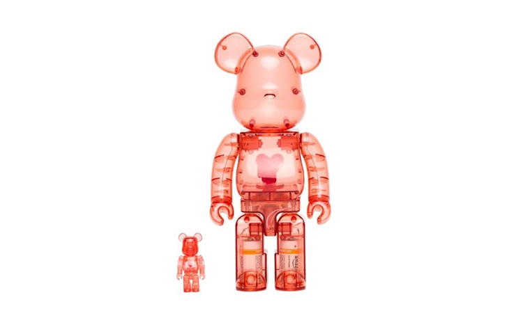 BE@RBRICK BERBRICK x Emotionally Unavailable CLEAR RED HEART EU