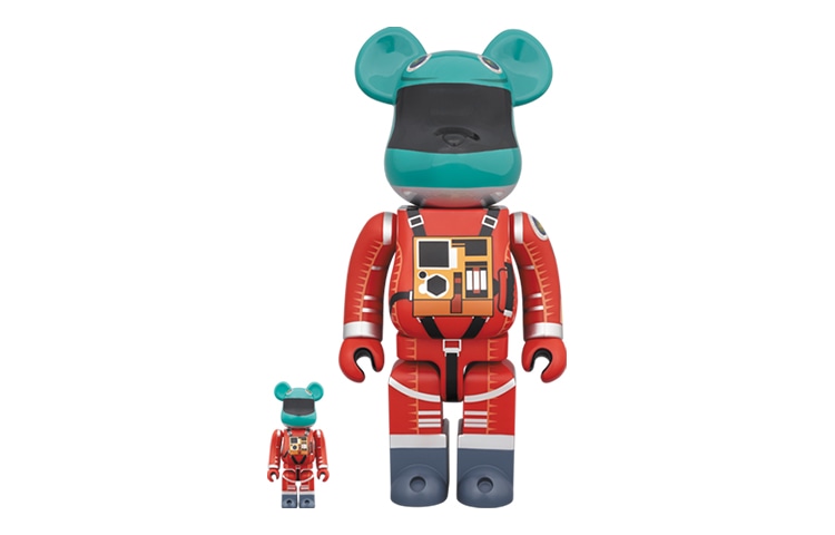 BE@RBRICK BERBRICK Space Suit Green Helmet-Orange Suit