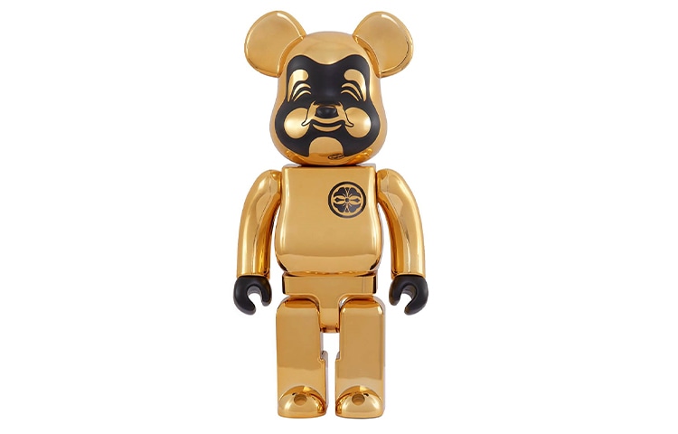 EVISU x BE@RBRICK Gold 400%/1000%