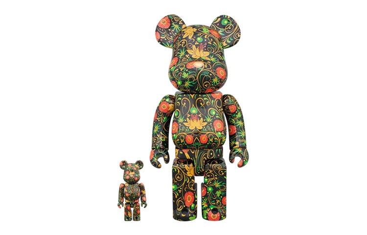 BE@RBRICK SSUR Pattern Black 100%+400%