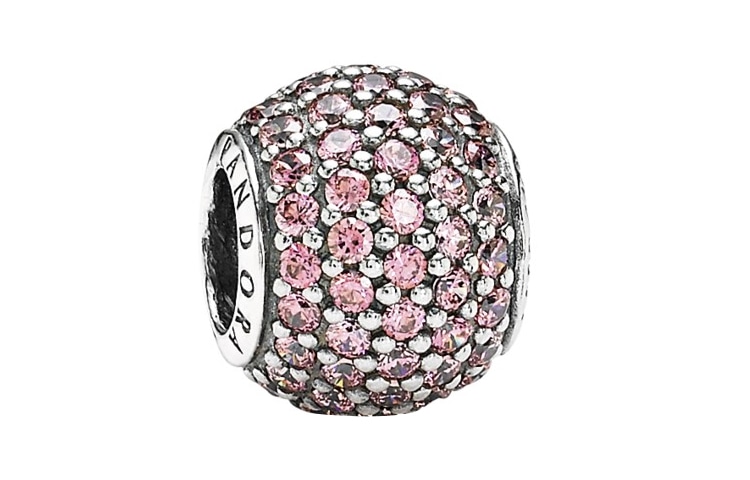 Pandora/潘多拉 Pandora Pink Pavé Charm