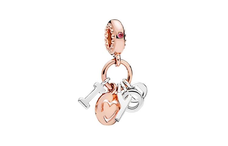 Pandora/潘多拉 Pandora I Love You Rose Charm