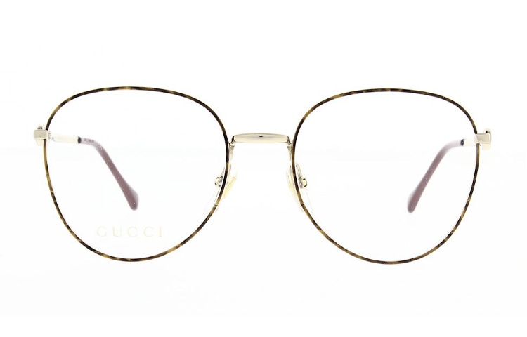 Gucci Cat Eye Optical Glasses Black Gold 51mm — фото 2