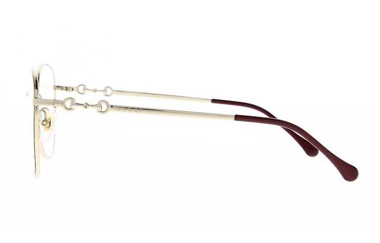 Gucci Cat Eye Optical Glasses Black Gold 51mm — фото 3