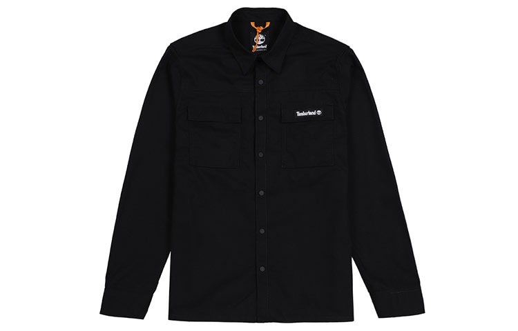 Timberland Letter Print Long Sleeve Shirt Black — фото 1