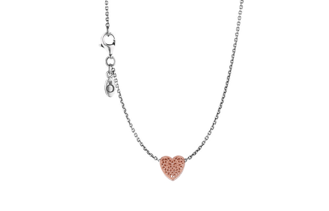 Pandora Romantic Heart Charm Rose Gold — фото 4