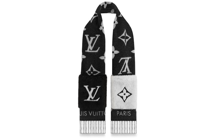 Louis Vuitton Cold Reykjavik Scarf Black — фото 1