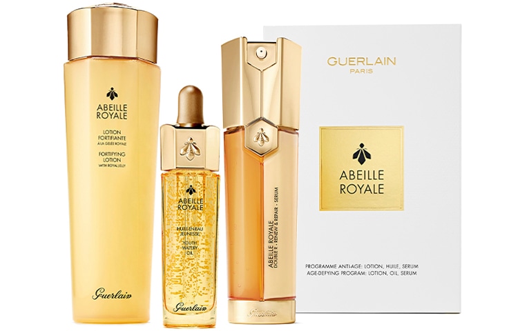 GUERLAIN/娇兰 娇兰 帝皇蜂姿三件套护肤套装 淡纹紧致保湿滋润修护 黄金修复三件套-三代