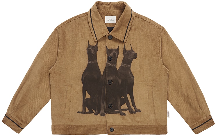 EMPTY REFERENCE Doberman Series Corduroy Jacket Brown