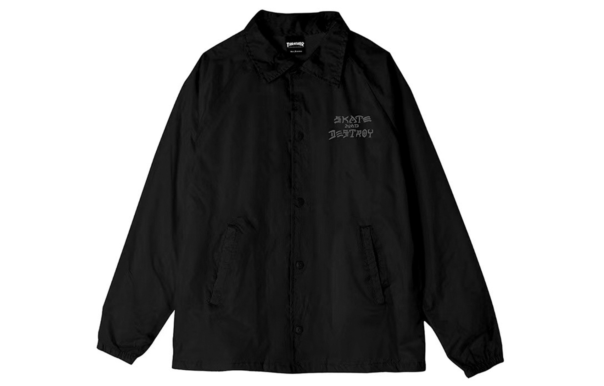Thrasher Yin Yang Flame Coach Jacket Black — фото 1