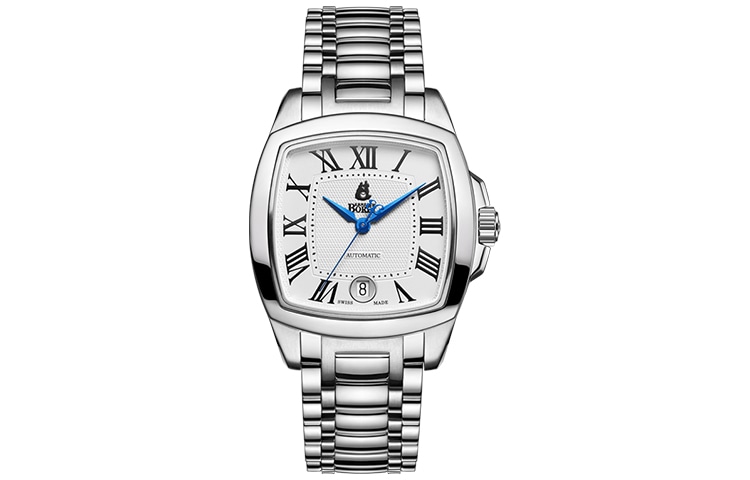 ERNEST BOREL/依波路 ERNEST BOREL Legend Series Automatic Square Business Watch 37mm White Dial Stainless Steel