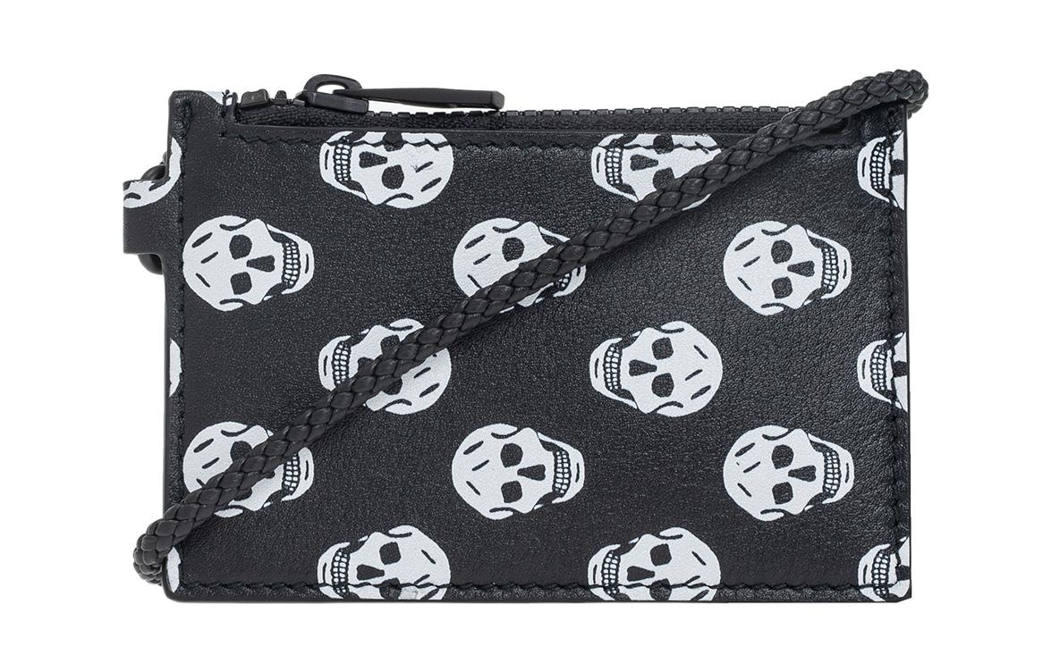 Сумки Alexander McQueen Skull Print Card Holder