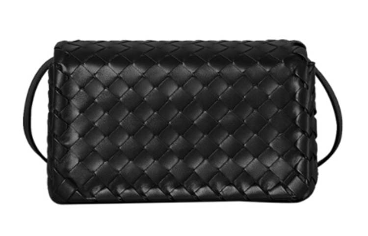 Bottega Veneta/葆蝶家 Bottega Veneta Small Messenger Bag Black