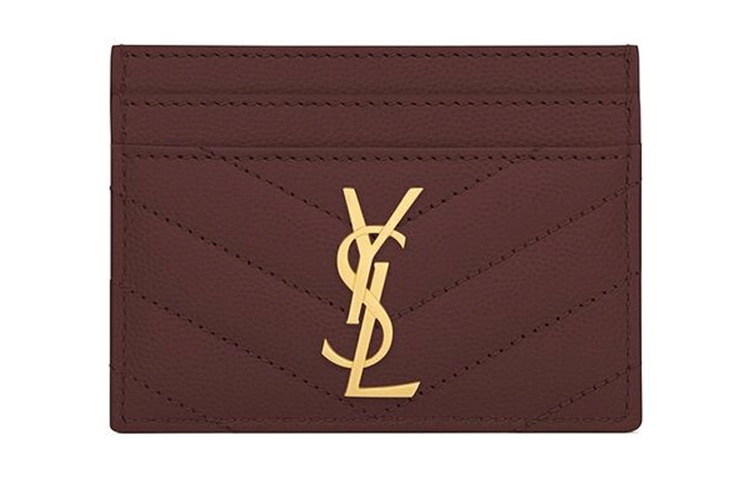 SAINT LAURENT/圣罗兰 SAINT LAURENT YSL Monogram Quilted Card Holder