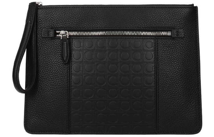 FERRAGAMO/菲拉格慕 Ferragamo Gancio Leather Clutch