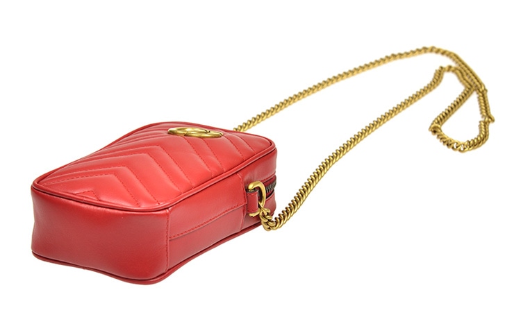 Gucci GG Marmont Mini Bag Red — фото 2