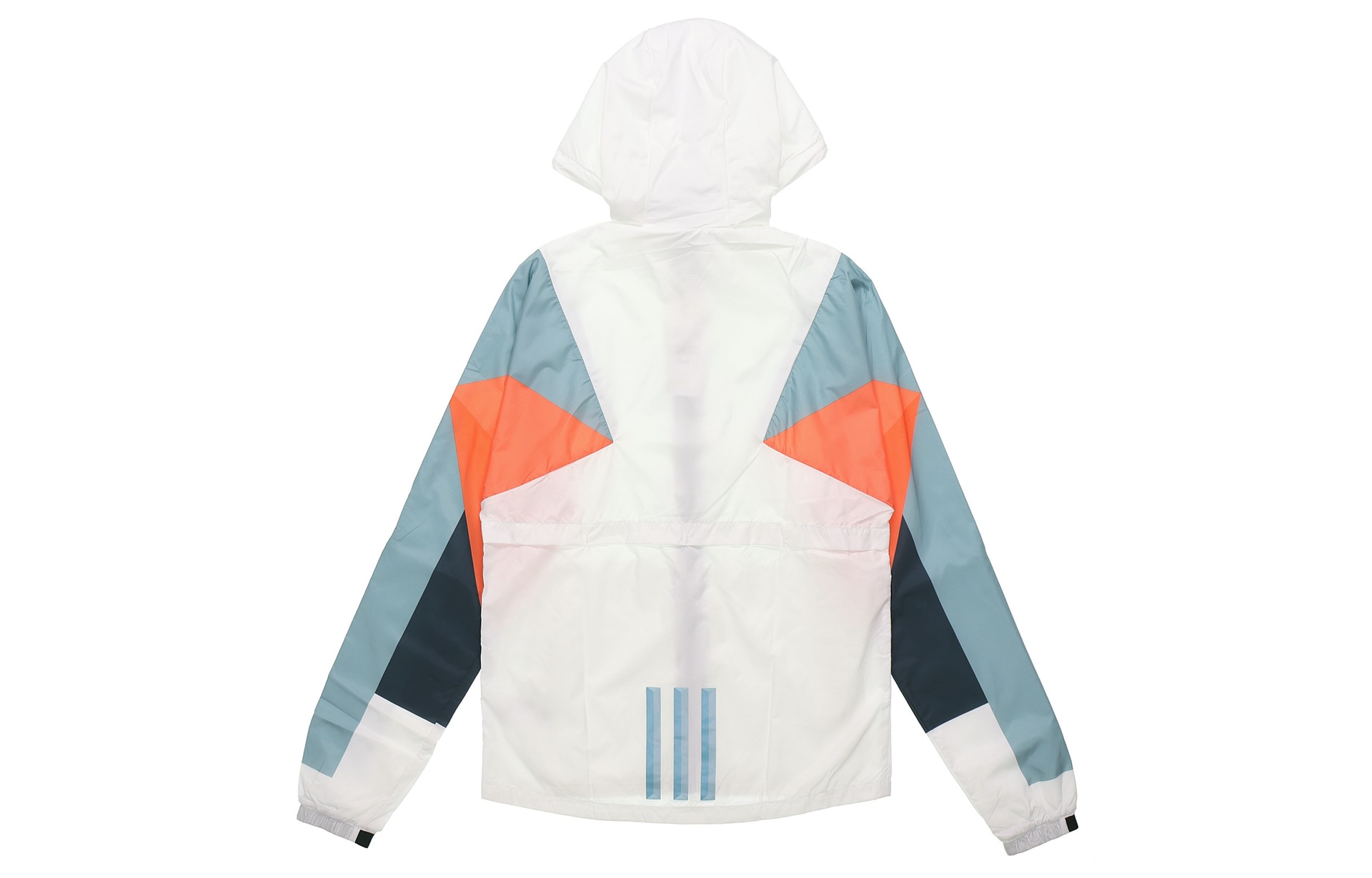 adidas neo Windbreaker Hoodie White Legend Ink Blue — фото 1