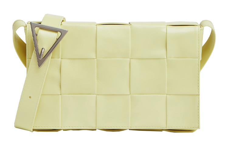 Bottega Veneta/葆蝶家 Bottega Veneta Cassette Tofu Bag Medium Lemon Yellow
