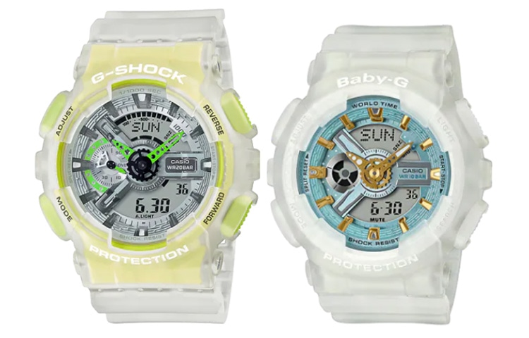 Часы CASIO/卡西欧 CASIO G-SHOCK BABY-G GA-110LS-7AJF+BA-110SC-7AJF