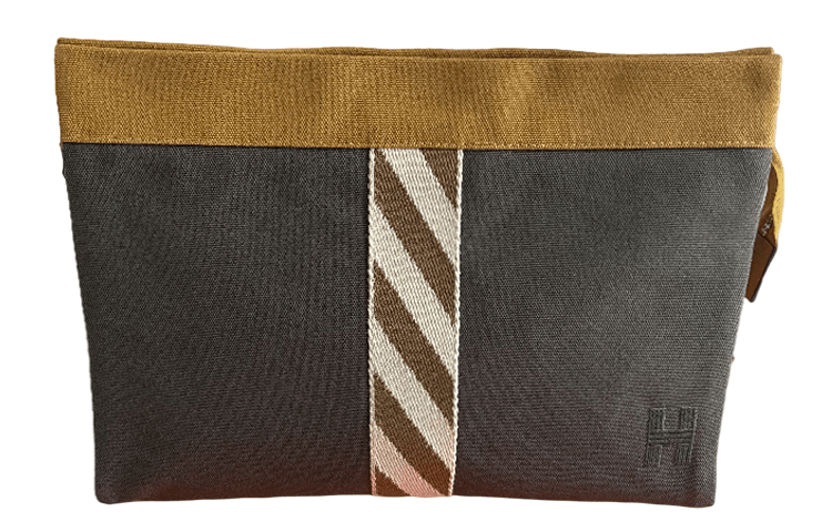 Сумки HERMES/爱马仕 Hermes Fabric Pouch Gray Brown
