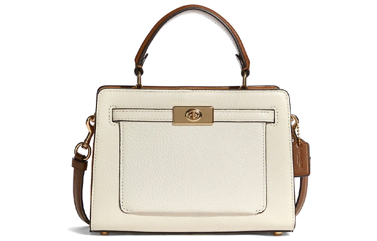 Сумки COACH/蔻驰 COACH Lane 20 Chalk拼Copper
