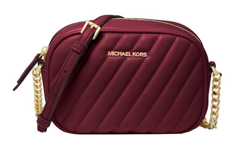 MICHAEL KORS 迈克高仕 MICHAEL KORS MK Rose Camera Bag Small Burgundy
