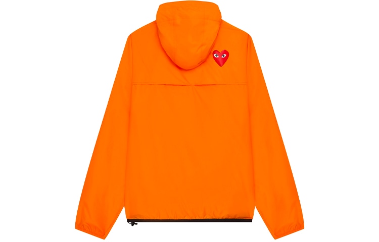 Cdg Play x K-Way Half Zip Jacket Orange — фото 1
