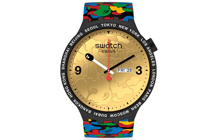 Часы Swatch x Bape Tokyo