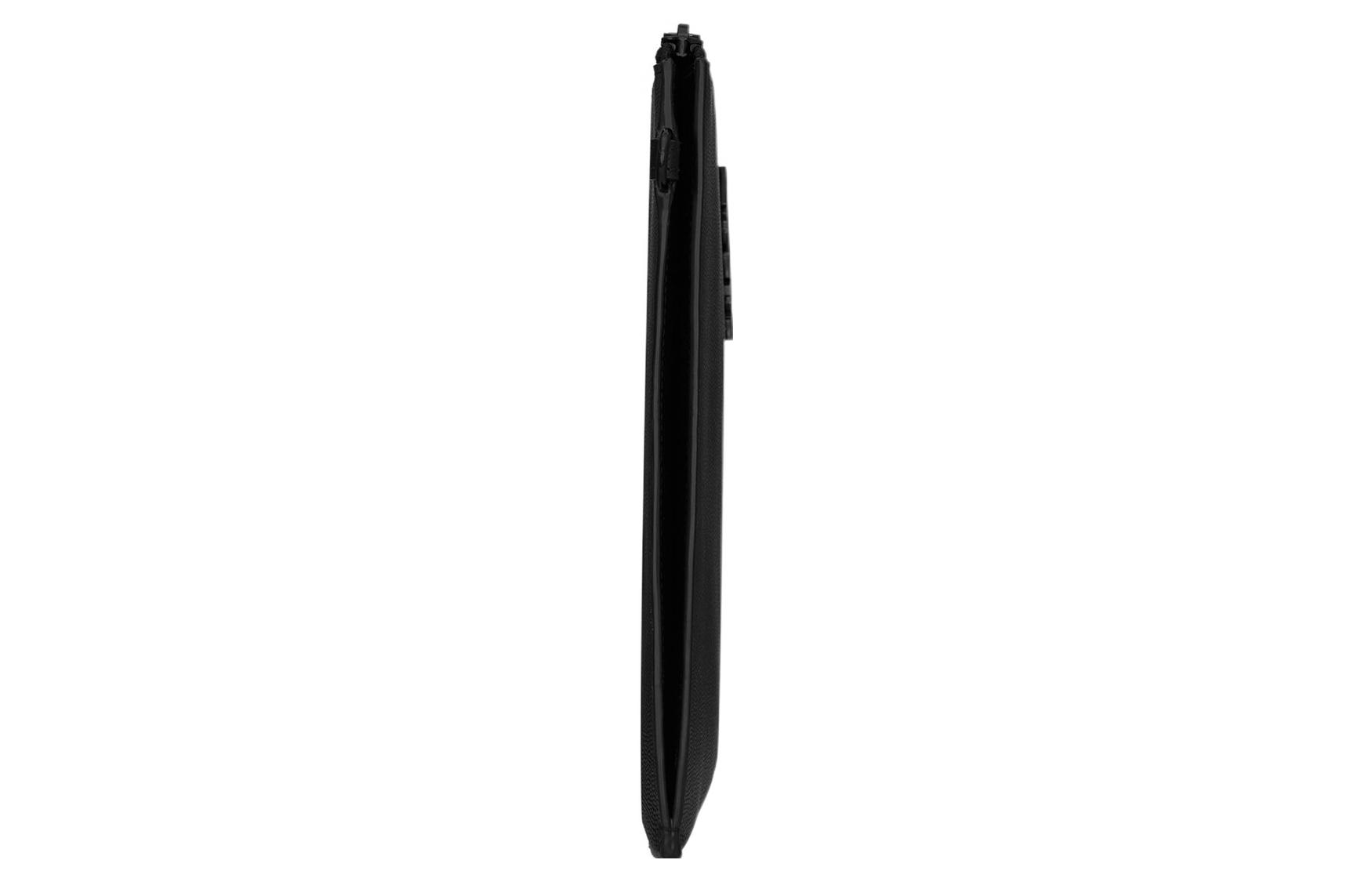 Saint Laurent Zip Grain Leather Clutch Black — фото 2