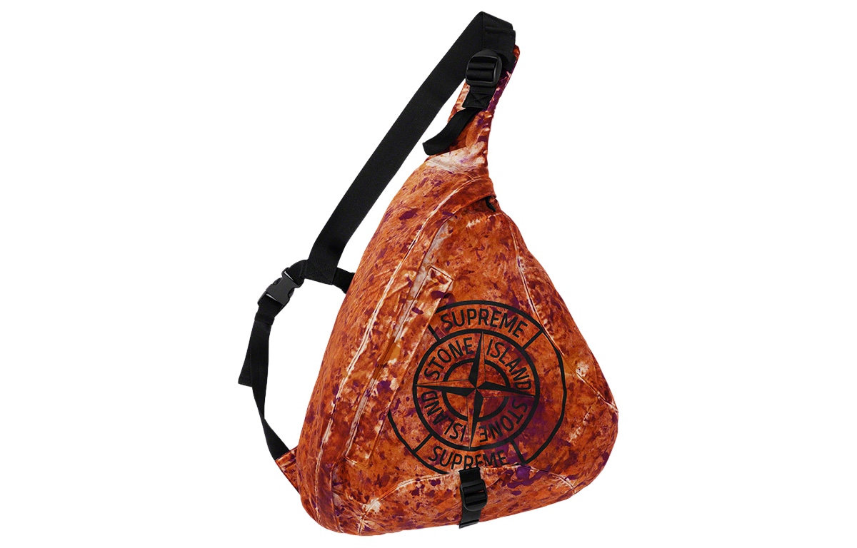 Supreme x Stone Island Crossbody Bag Coral