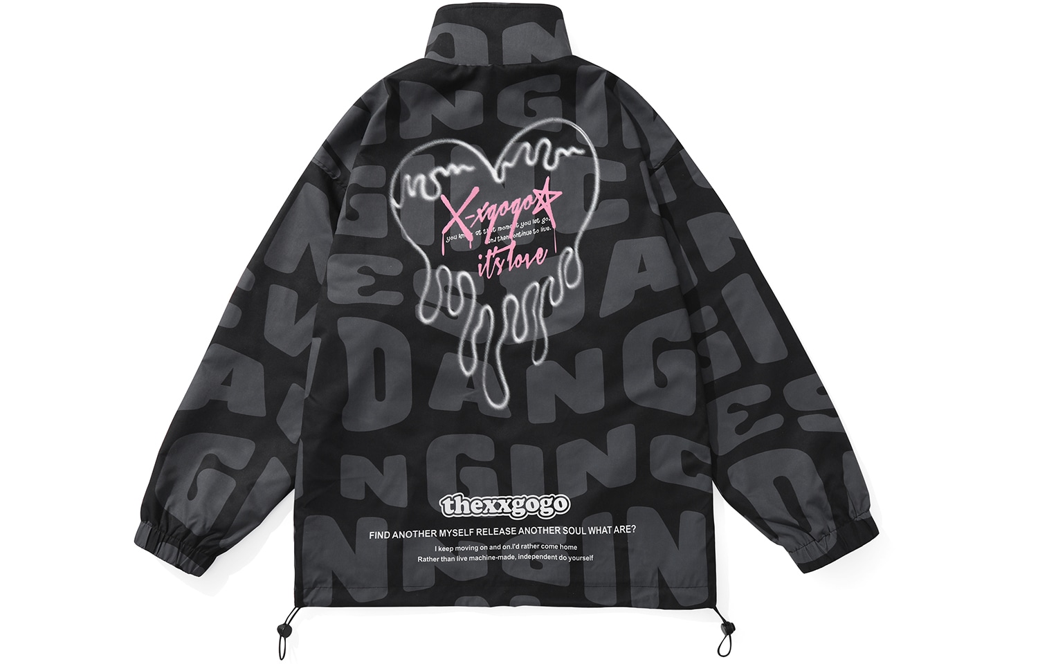 Xxgogo Letter Print Heart Jacket — фото 1