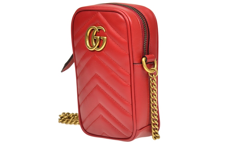 Gucci GG Marmont Mini Bag Red — фото 1