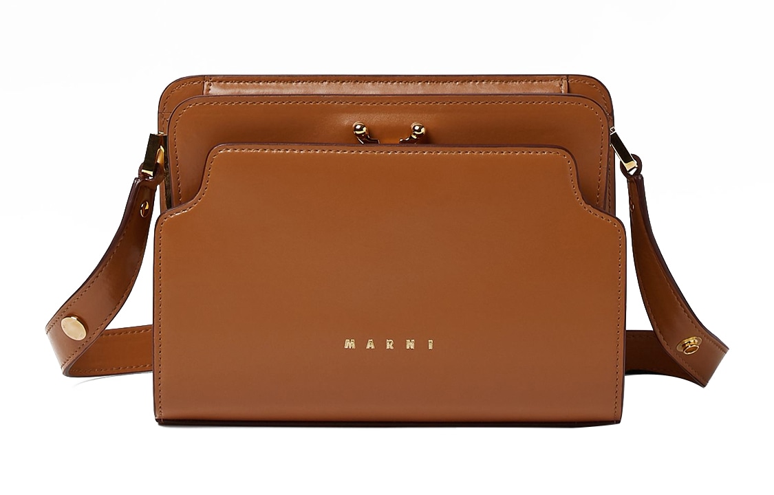 Сумки MARNI Trunk Reverse Nappa Brown