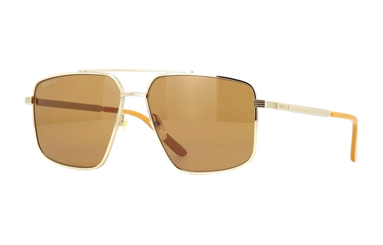 Gucci Aviator Metal Frame Sunglasses — фото 2