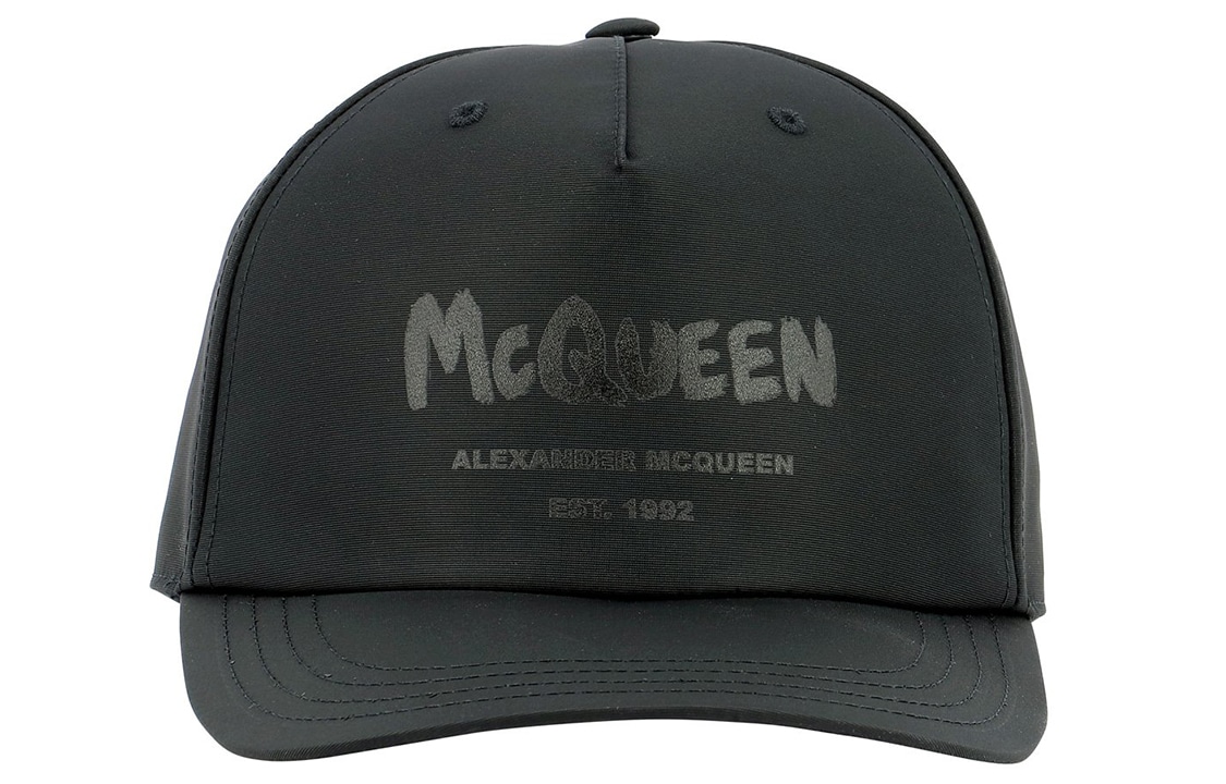 Alexander McQueen Graffiti Print Baseball Cap