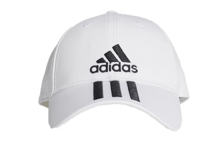 Adidas Big Logo Embroidered Cap White — фото 3