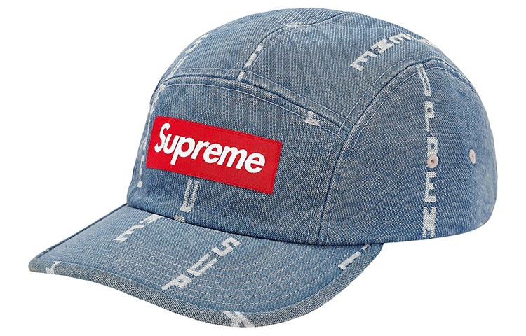 Supreme Jacquard Denim Camp Cap — фото 3