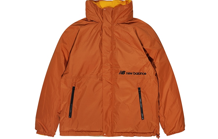 New Balance Reversible Hooded Down Jacket Yellow — фото 6