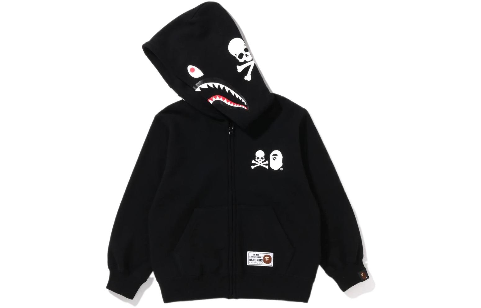A BATHING APE BAPE KIDS x MMJ Hoodie Black — фото 1