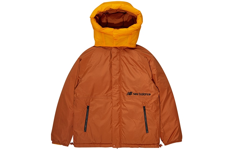 New Balance Reversible Hooded Down Jacket Yellow — фото 5