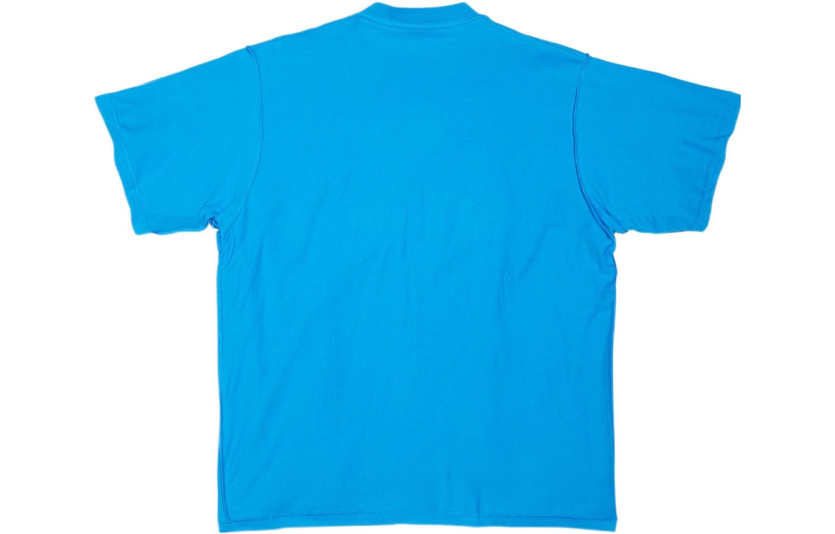Balenciaga x Adidas Logo T-Shirt Blue — фото 1