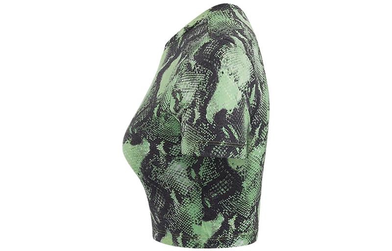 Nike Snake Print Logo Tee Green — фото 2