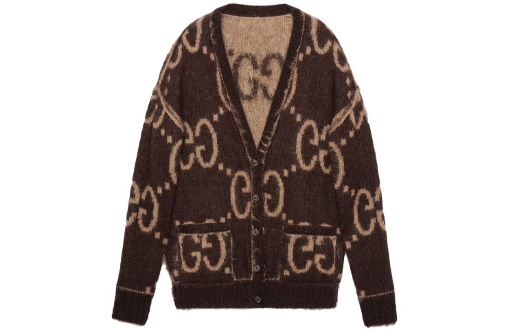 Gucci Logo Jacquard Cardigan — фото 5