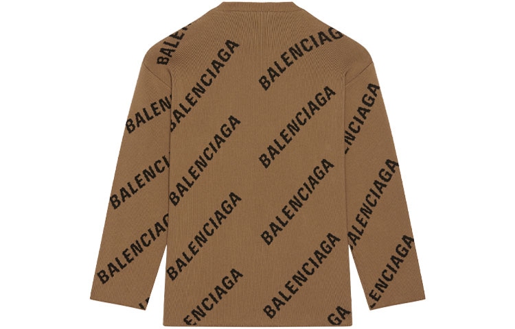 Balenciaga Logo Sweater Brown — фото 1