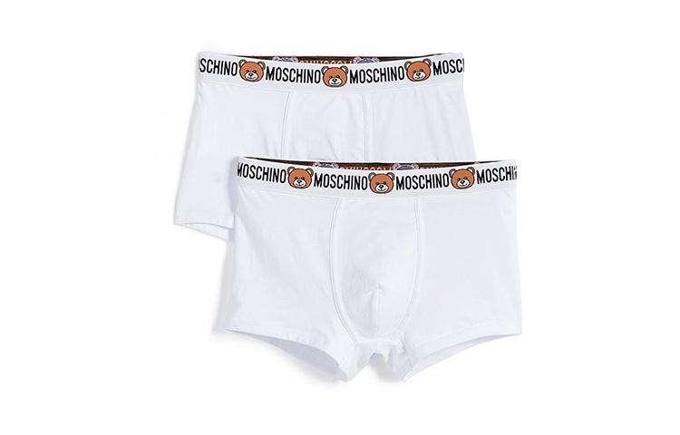 Moschino Cotton Bear Boxer Briefs White