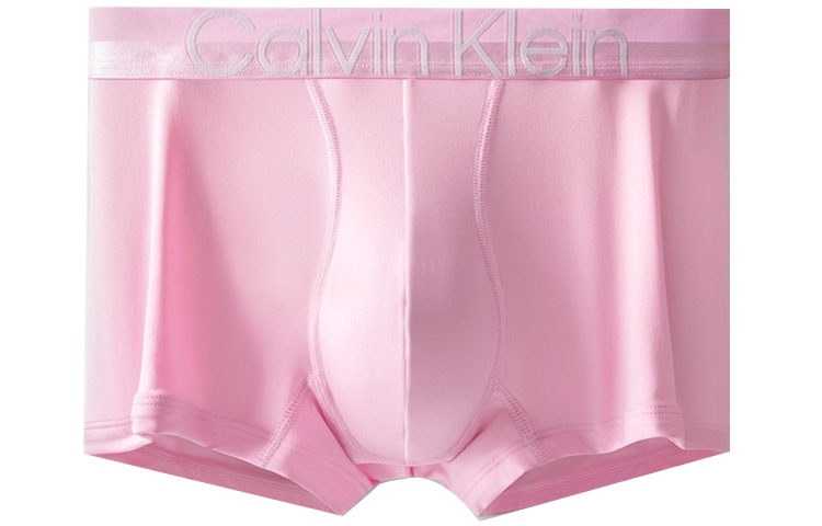 Calvin Klein Logo Low Rise Trunk Pink