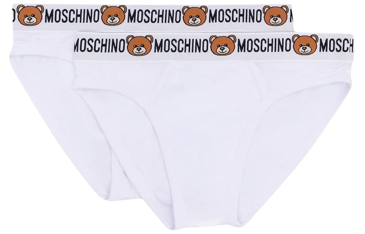 Moschino Teddy Bear Briefs 2-Pack White