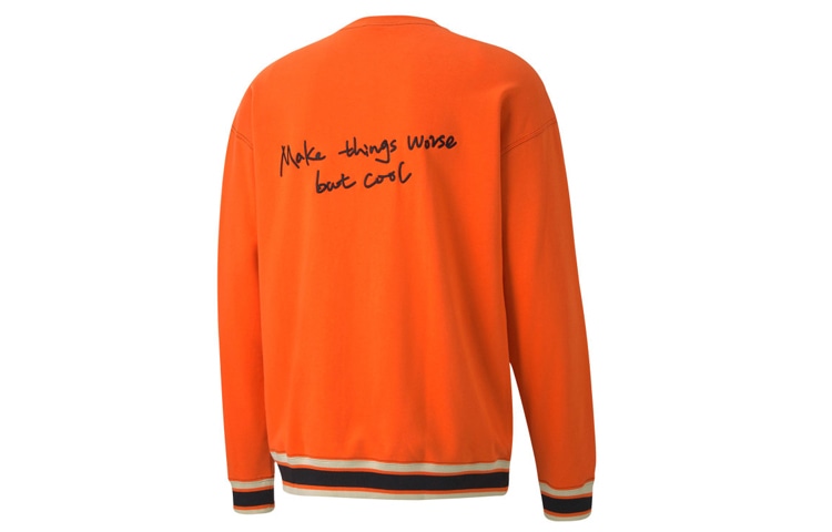 Puma x Randomevent Logo Knit Sweatshirt Orange — фото 1