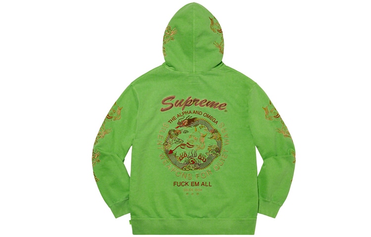 Supreme Dragon Overdyed Hooded Sweatshirt — фото 2
